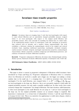 Probability,Uncertainty and Quantitative Risk杂志
